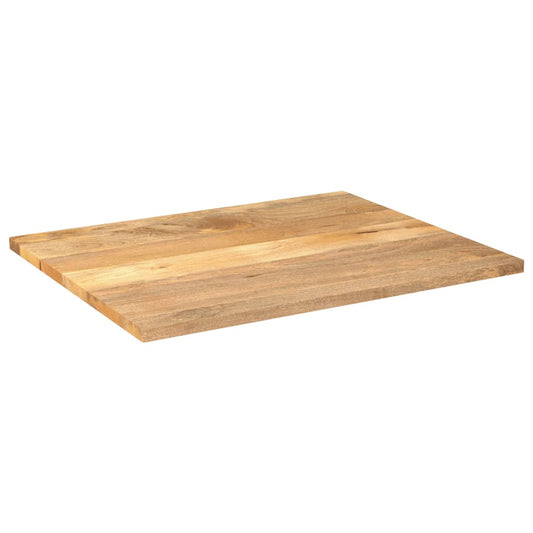 Piano per Tavolo 90x80x3,8 cm Rettangolare Legno Massello Mango