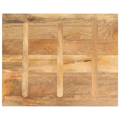 Piano per Tavolo 90x80x3,8 cm Rettangolare Legno Massello Mango