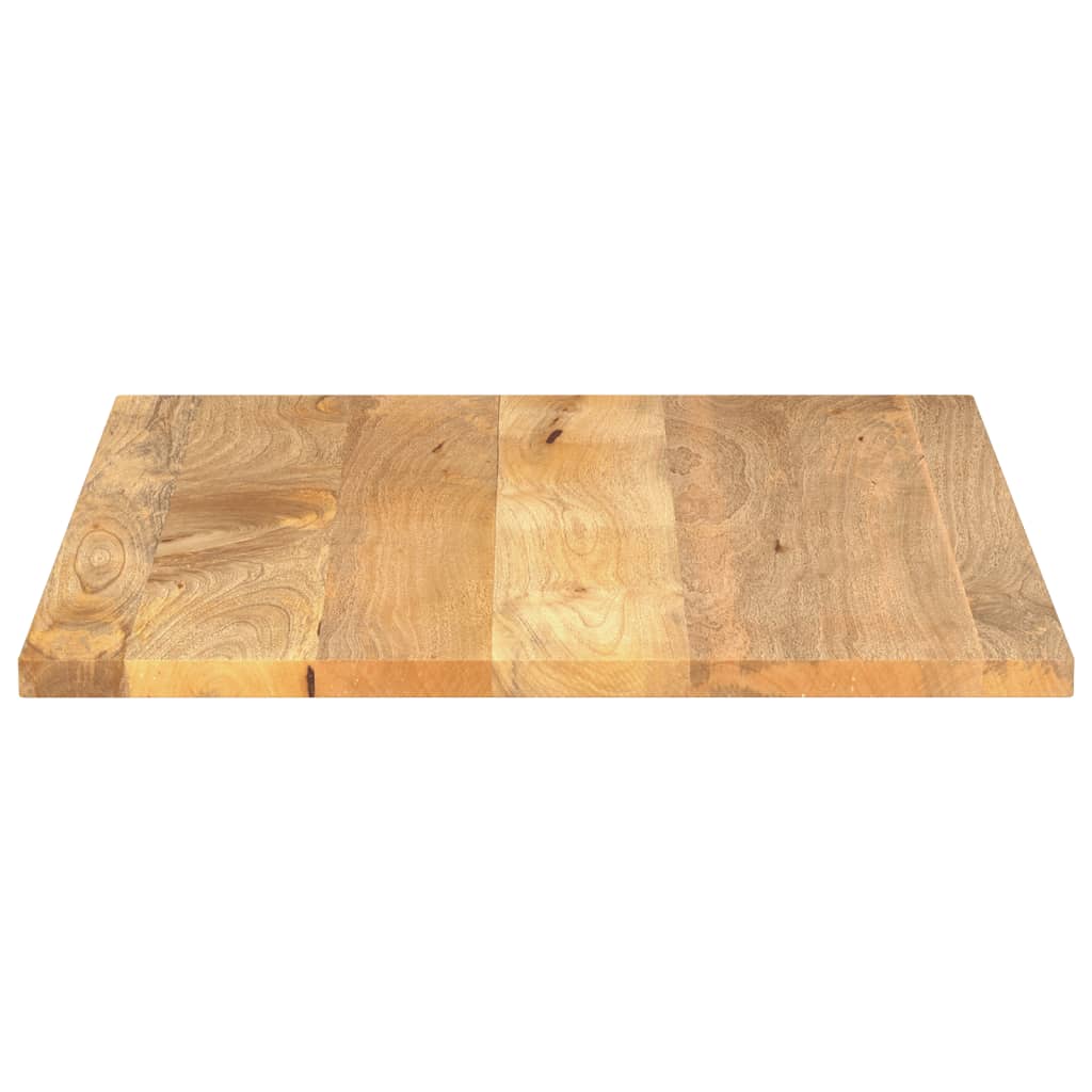 Piano per Tavolo 100x80x3,8cm Rettangolare Legno Massello Mango