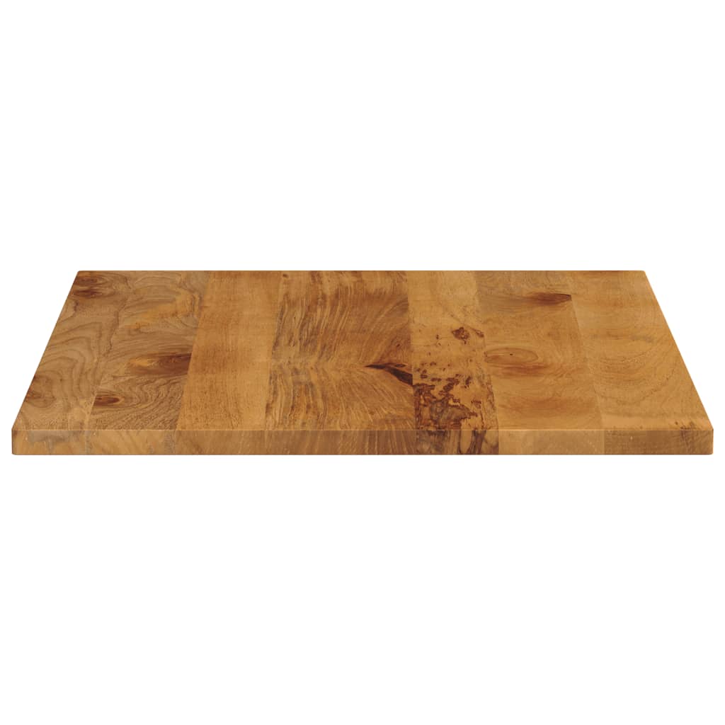 Piano per Tavolo 90x80x2,5 cm Rettangolare Legno Massello Mango