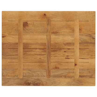 Piano per Tavolo 90x80x2,5 cm Rettangolare Legno Massello Mango | homemem39