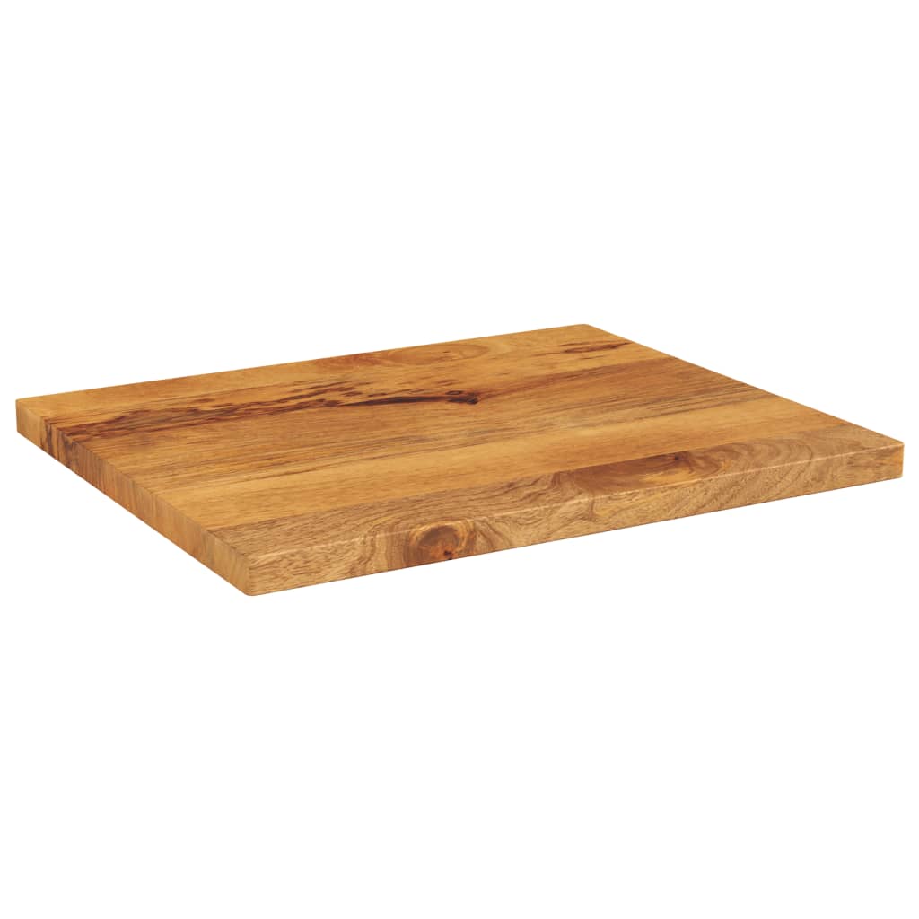 Piano per Tavolo 60x50x3,8 cm Rettangolare Legno Massello Mango | homemem39