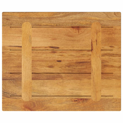 Piano per Tavolo 60x50x3,8 cm Rettangolare Legno Massello Mango | homemem39