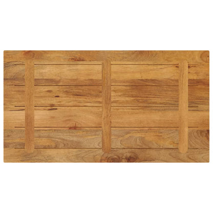 Piano per Tavolo 100x60x3,8cm Rettangolare Legno Massello Mango | homemem39