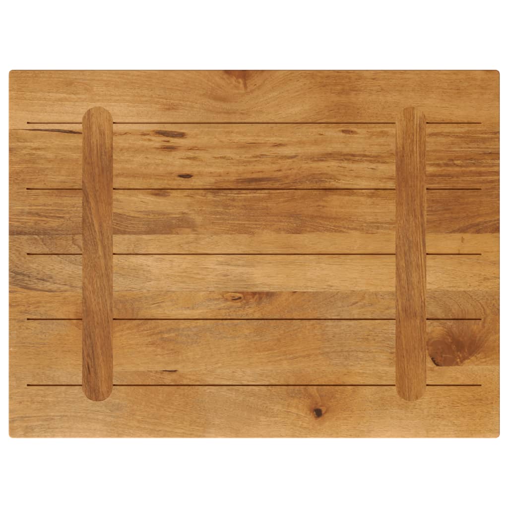 Piano per Tavolo 90x70x3,8 cm Rettangolare Legno Massello Mango | homemem39