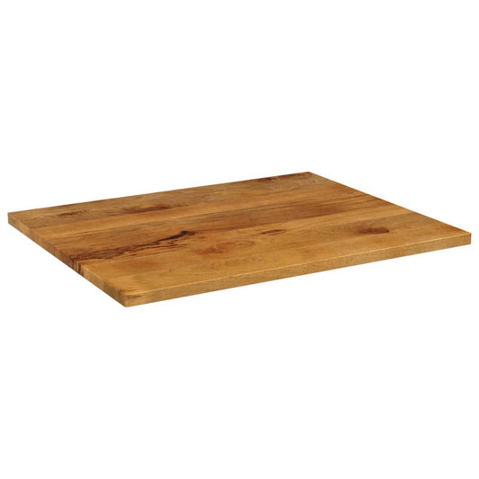 Piano per Tavolo 90x80x3,8 cm Rettangolare Legno Massello Mango