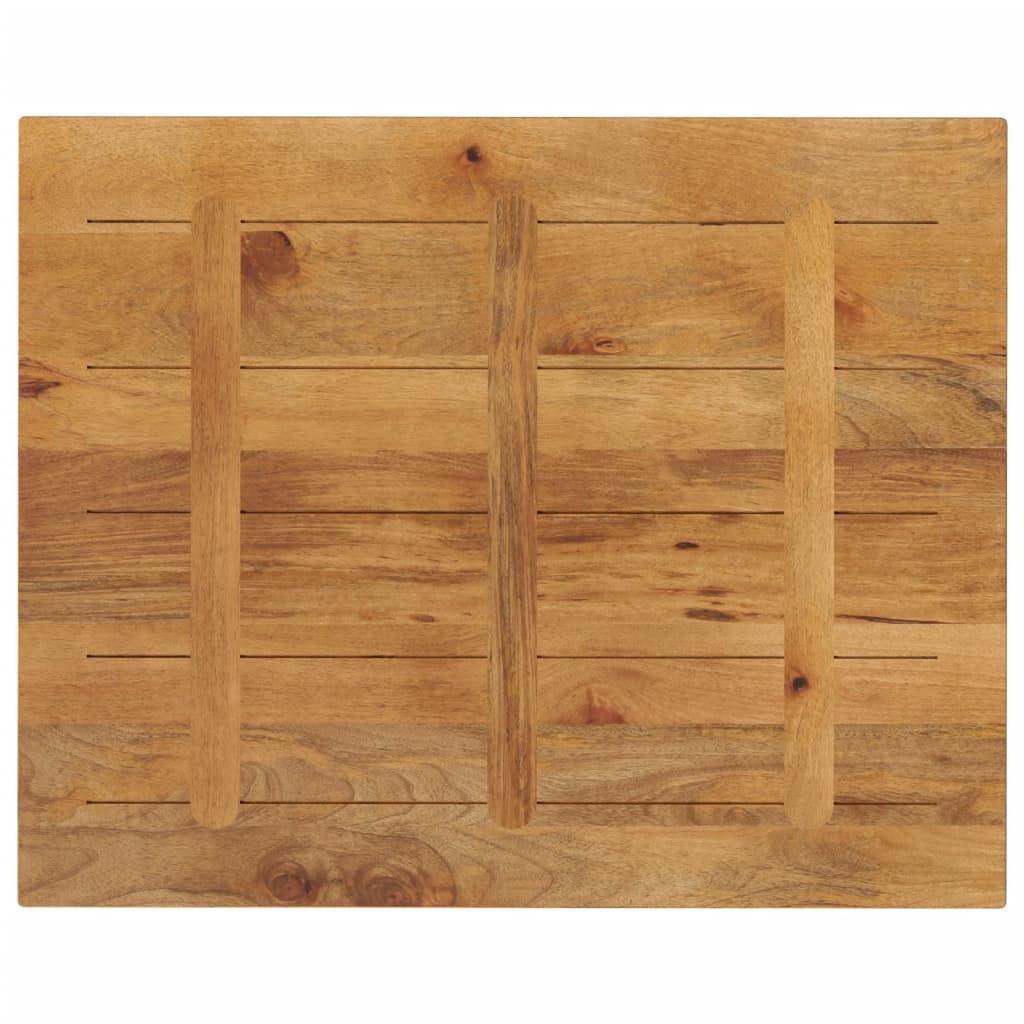 Piano per Tavolo 90x80x3,8 cm Rettangolare Legno Massello Mango | homemem39
