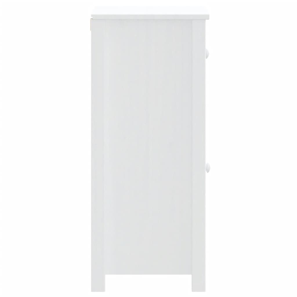 Mobile da Bagno BERG Bianco 40x34x80 cm Legno Massello di Pino | homemem39