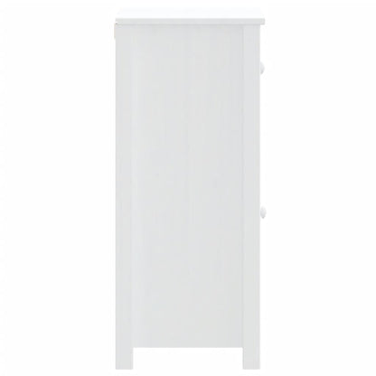 Mobile da Bagno BERG Bianco 40x34x80 cm Legno Massello di Pino | homemem39
