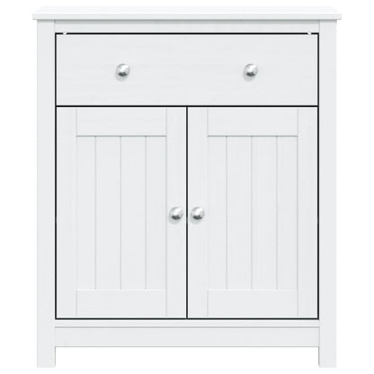 Mobile da Bagno BERG Bianco 69,5x34x80cm Legno Massello di Pino | homemem39