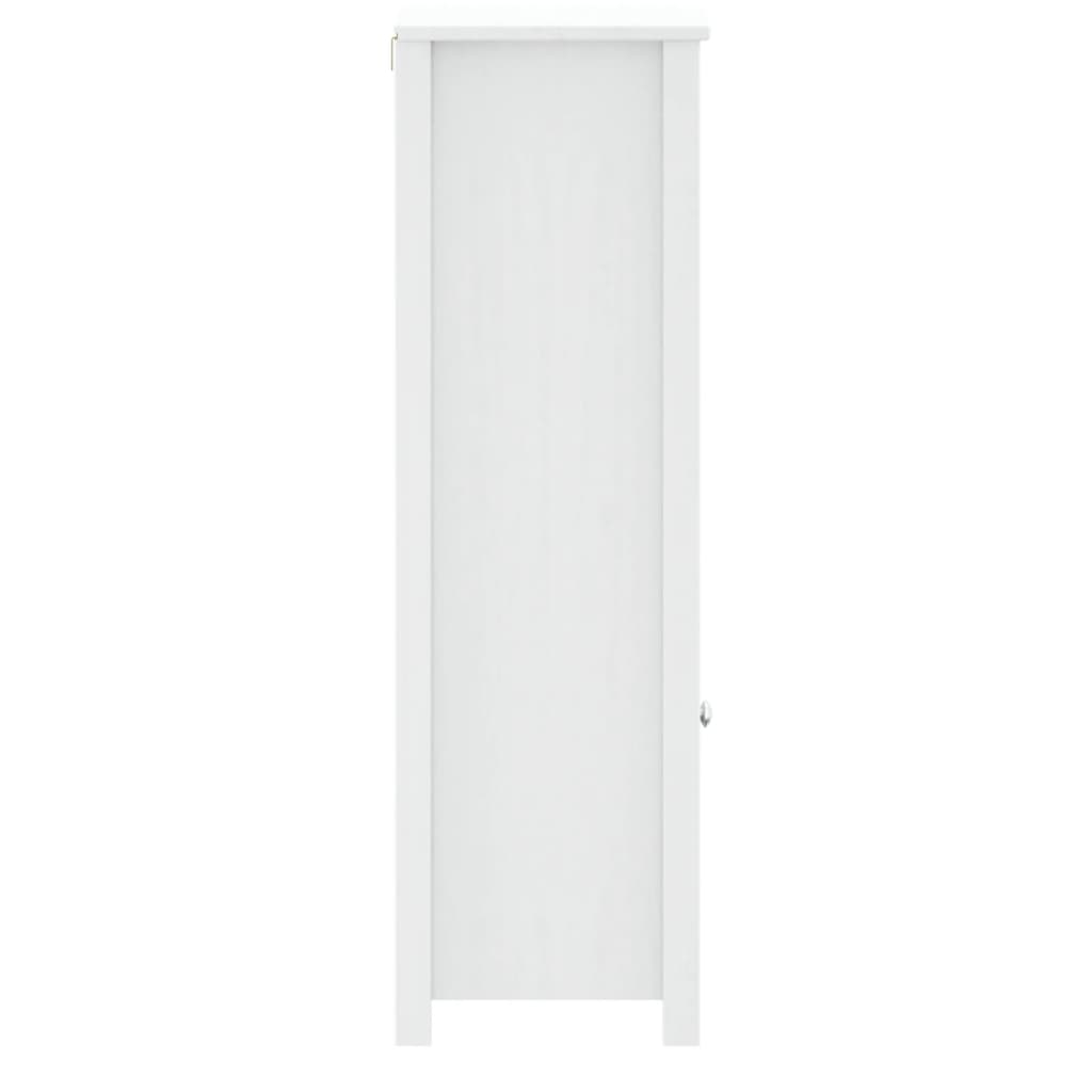 Mobile da Bagno BERG Bianco 40x34x110 cm Legno Massello di Pino | homemem39