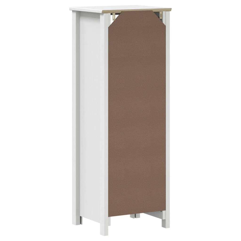 Mobile da Bagno BERG Bianco 40x34x110 cm Legno Massello di Pino | homemem39