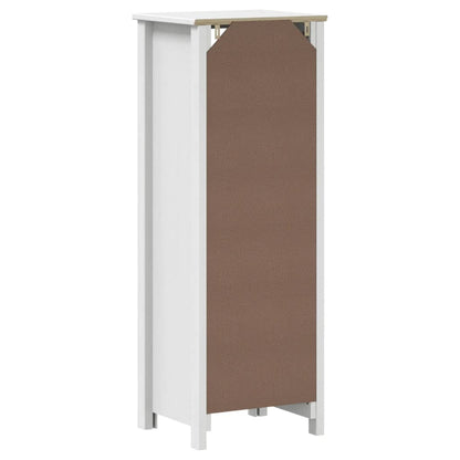 Mobile da Bagno BERG Bianco 40x34x110 cm Legno Massello di Pino | homemem39