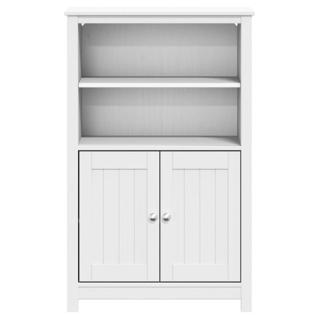Mobile da Bagno BERG Bianco 69,5x34x110 cm Legno Massello Pino | homemem39