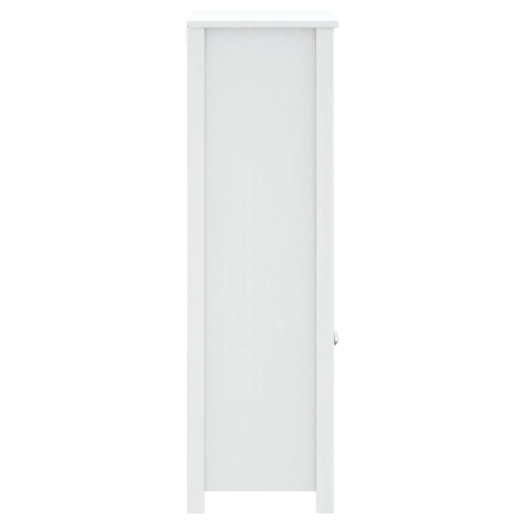 Mobile da Bagno BERG Bianco 69,5x34x110 cm Legno Massello Pino | homemem39