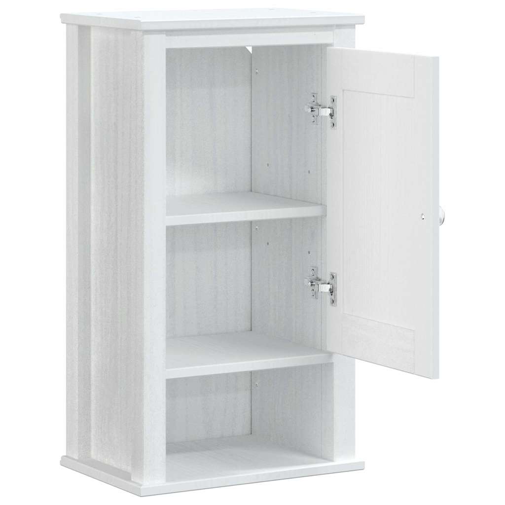 Mobile da Bagno a Muro BERG Bianco 40x27x71,5 cm Massello Pino | homemem39
