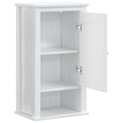 Mobile da Bagno a Muro BERG Bianco 40x27x71,5 cm Massello Pino | homemem39