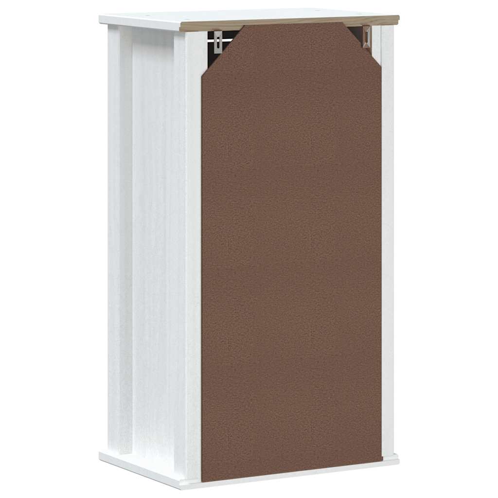Mobile da Bagno a Muro BERG Bianco 40x27x71,5 cm Massello Pino | homemem39