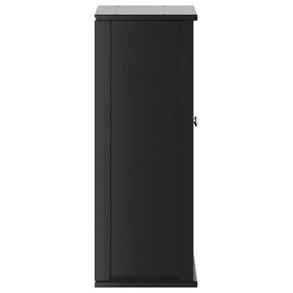 Mobile da Bagno a Muro BERG Nero 40x27x71,5 cm Massello Pino | homemem39