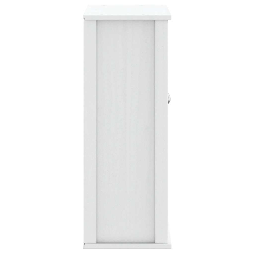 Mobile Bagno a Muro BERG Bianco 69,5x27x71,5cm Legno Massello | homemem39