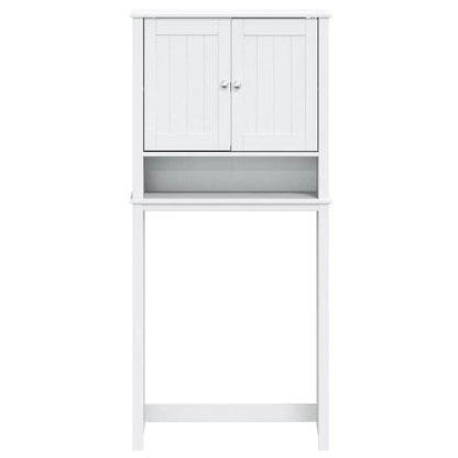 Mobile per Lavatrice BERG Bianco 76x27x164,5cm Legno Massello | homemem39