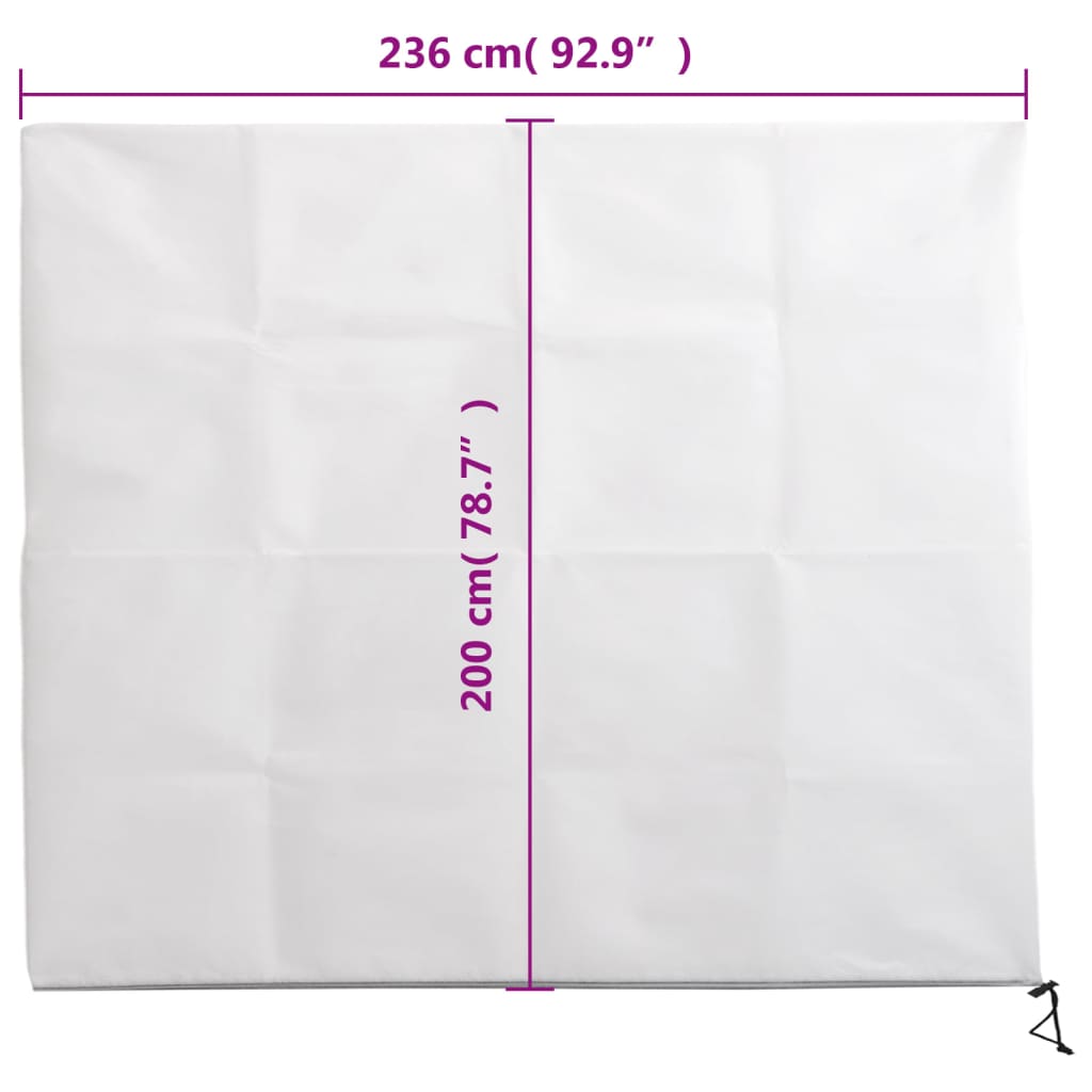 Coperture con Cerniera per Piante 4pz 70 g/m² 2,36x2 m - homemem39