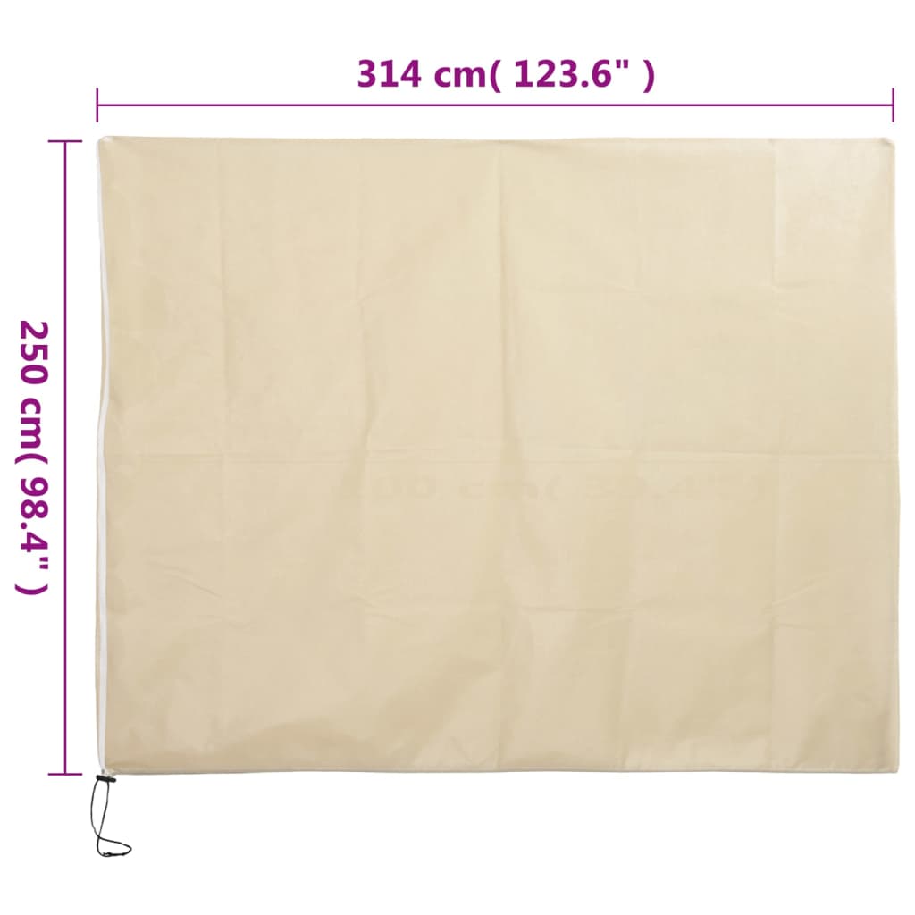Coperture con Cerniera per Piante 4pz 70 g/m² 3,14x2,5 m - homemem39