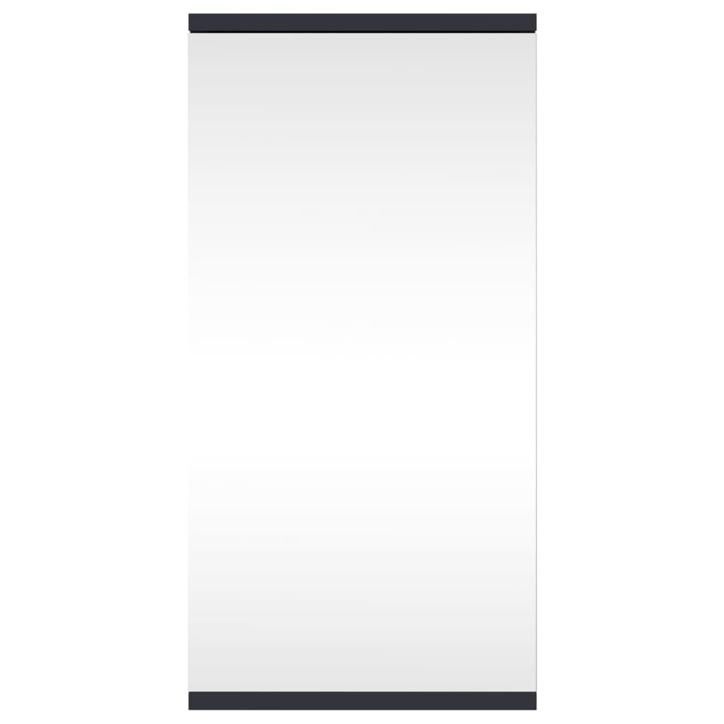 Armadietto Angolare con Specchio da Bagno Grigio 30x24x60 cm | homemem39