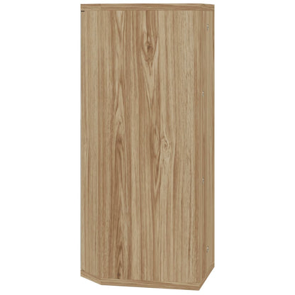 Armadietto Angolare con Specchio da Bagno Rovere 30x24x60 cm | homemem39