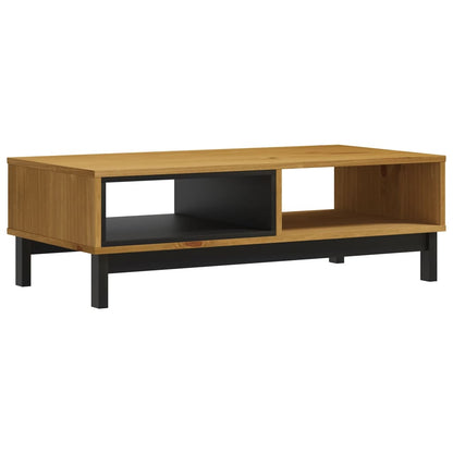 Tavolino da Salotto FLAM 100x50x32,5 cm Legno Massello di Pino | homemem39