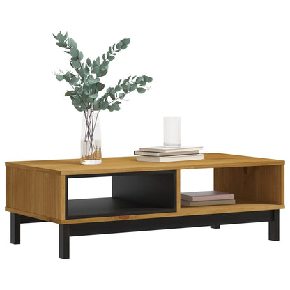 Tavolino da Salotto FLAM 100x50x32,5 cm Legno Massello di Pino | homemem39