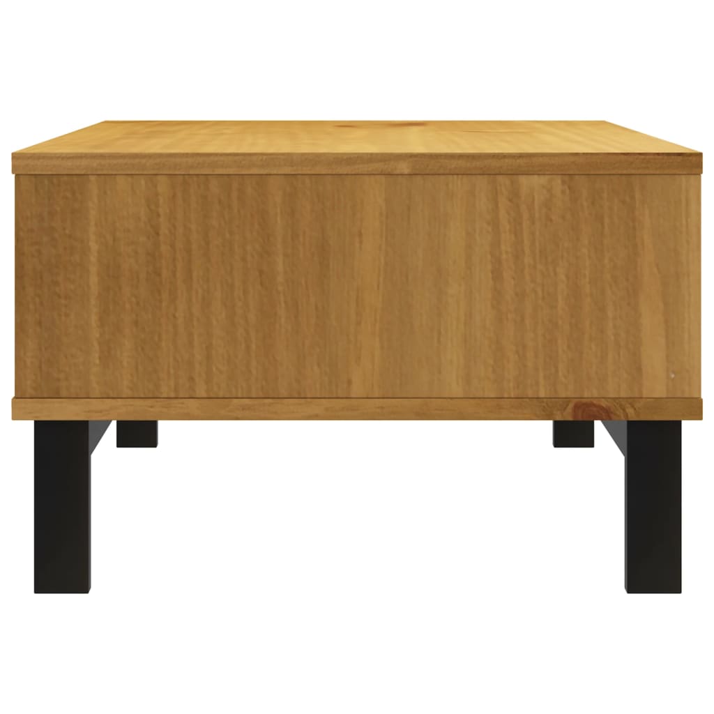 Tavolino da Salotto FLAM 100x50x32,5 cm Legno Massello di Pino | homemem39