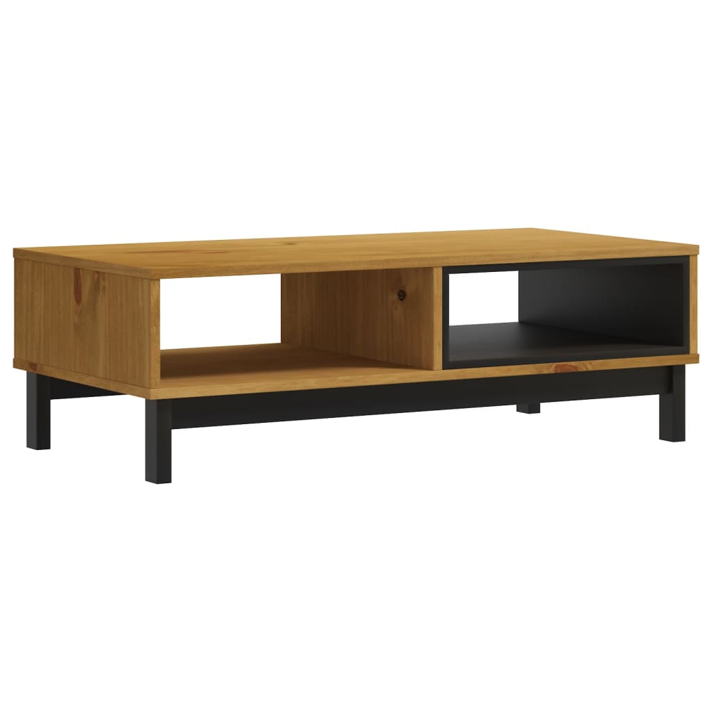 Tavolino da Salotto FLAM 100x50x32,5 cm Legno Massello di Pino | homemem39