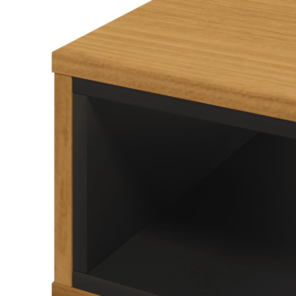 Tavolino da Salotto FLAM 100x50x32,5 cm Legno Massello di Pino | homemem39