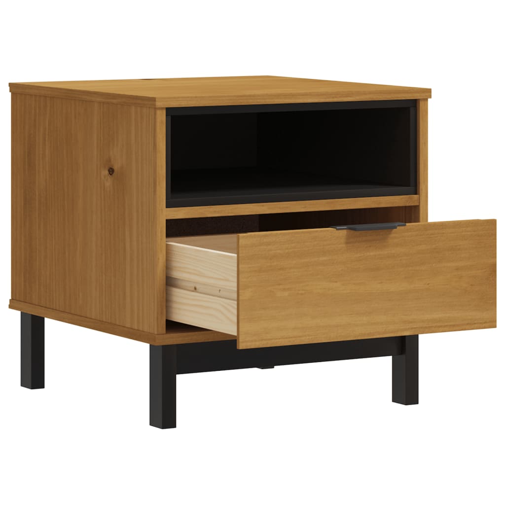 Tavolino FLAM 50x50x50 cm in Legno Massello di Pino