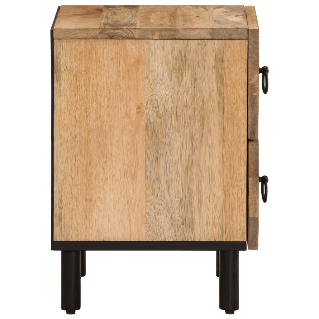 Comodini 2pz 40x33x46 cm in Legno Massello di Mango | homemem39