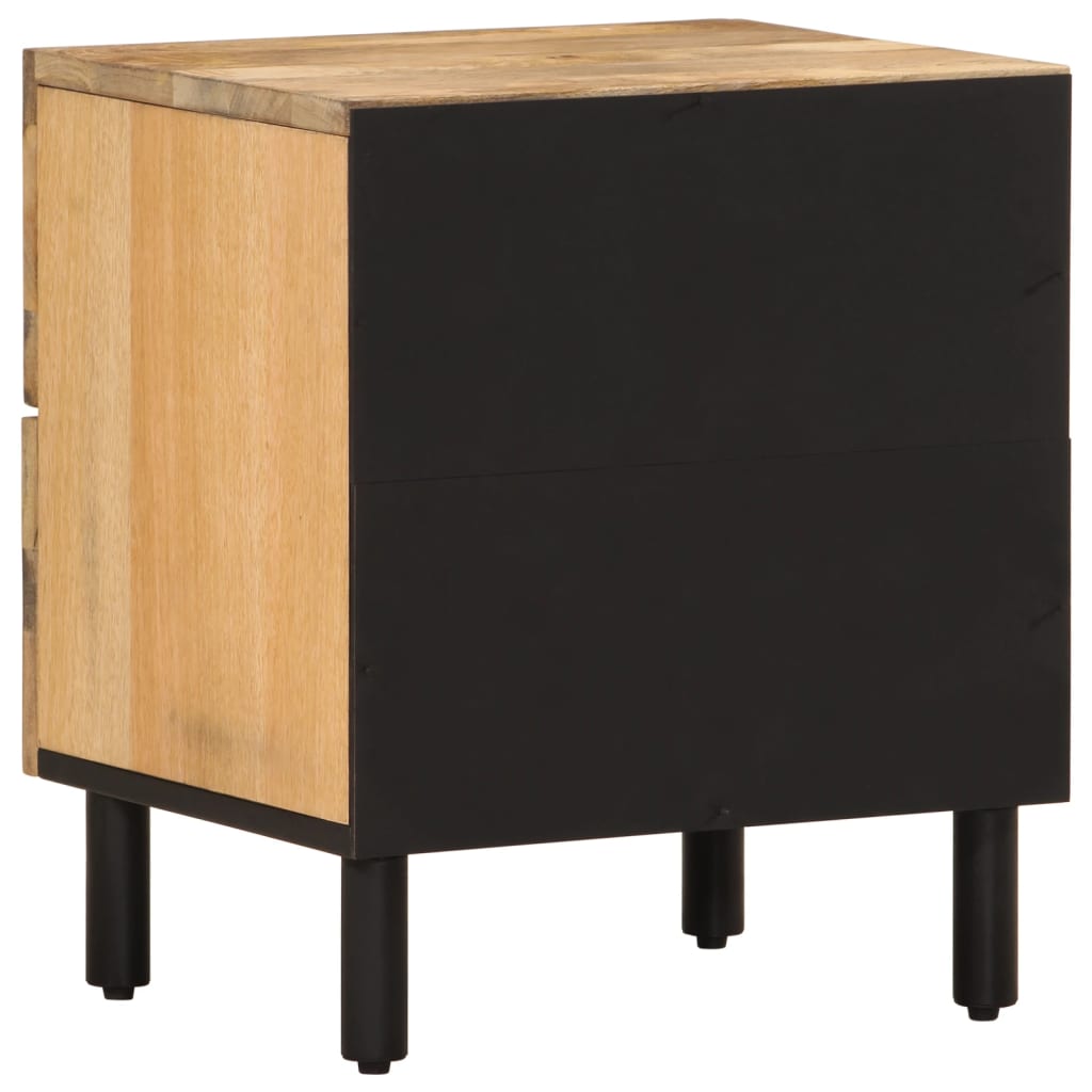 Comodini 2pz 40x33x46 cm in Legno Massello di Mango | homemem39