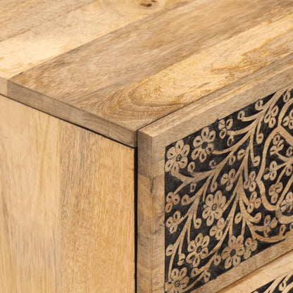 Comodini 2pz 40x33x46 cm in Legno Massello di Mango | homemem39