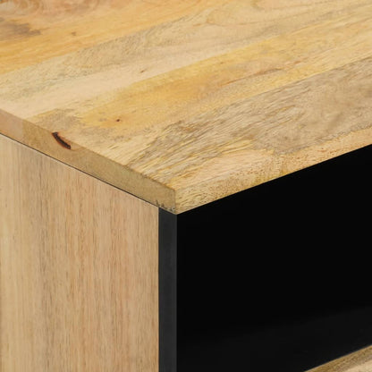 Comodini 2pz 40x33x46 cm in Legno Massello di Mango