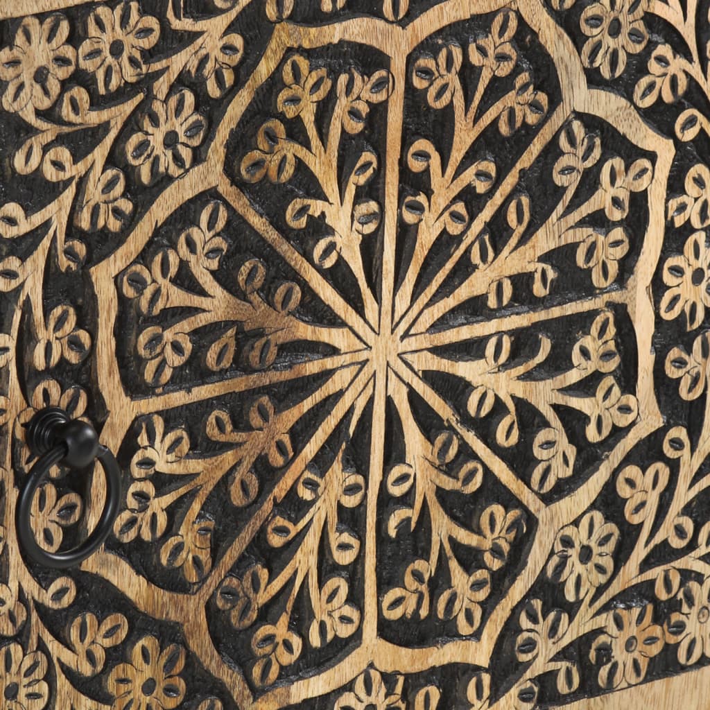 Tavolino da Salotto 100x54x40 cm in Legno Massello di Mango