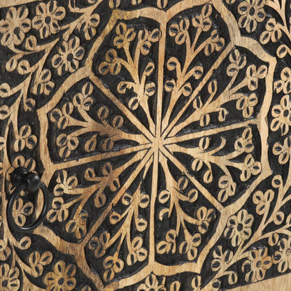 Tavolino da Salotto 100x54x40 cm in Legno Massello di Mango