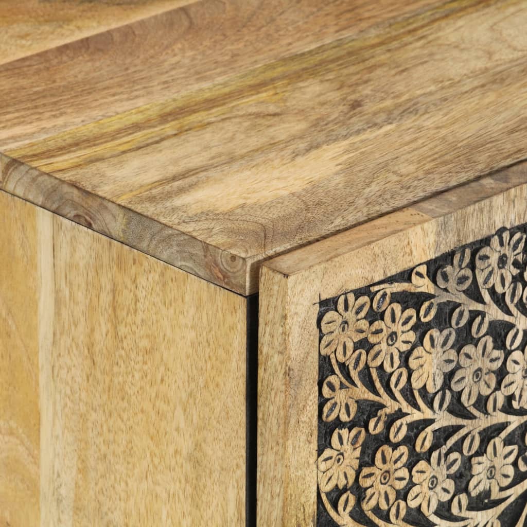 Mobile Lavabo da Bagno 62x33x58cm in Legno Massello di Mango