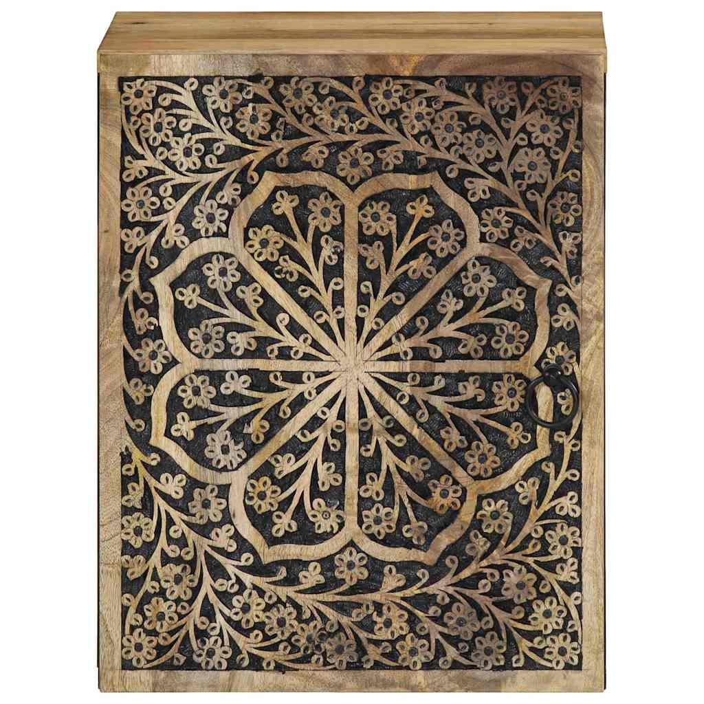 Mobile da Bagno a Parete 38x33x48 cm in Legno Massello di Mango | homemem39