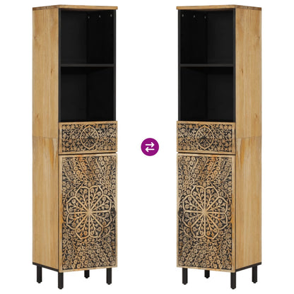 Mobile da Bagno 38x33x160 cm in Legno Massello di Mango | homemem39