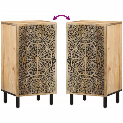 Credenza 40x33x75 cm in Legno Massello di Mango