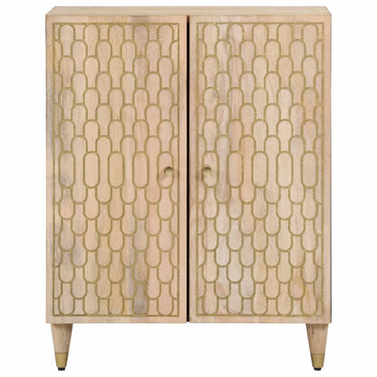 Credenza 60x33x75 cm in Legno Massello di Mango