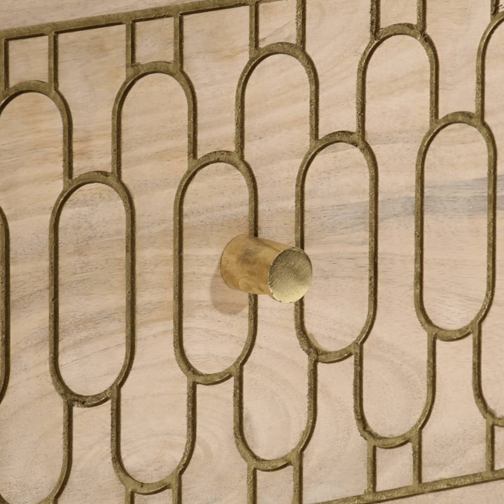 Credenza 60x33x75 cm in Legno Massello di Mango - homemem39