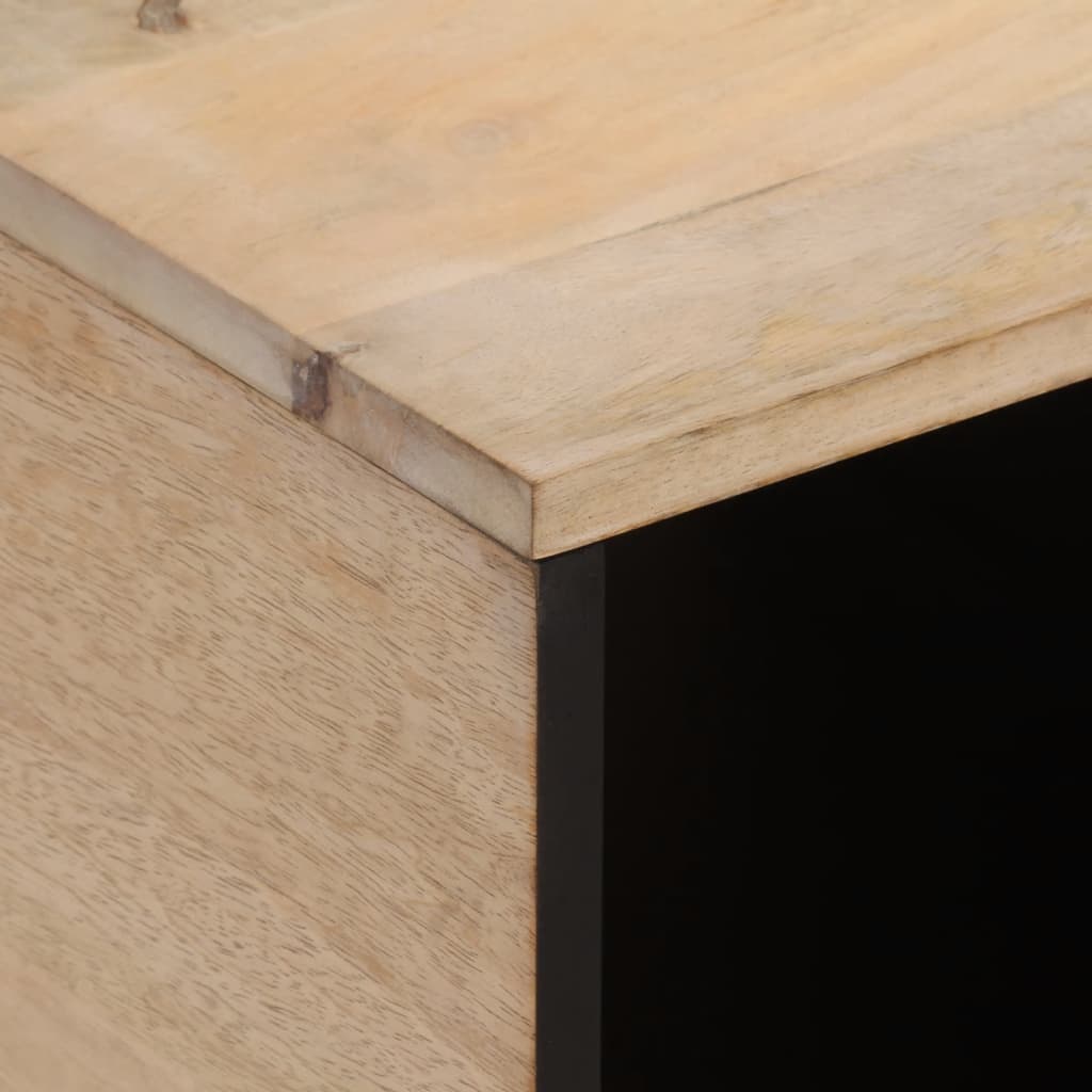 Tavolino da Salotto 80x50x40 cm Legno Massello di Mango