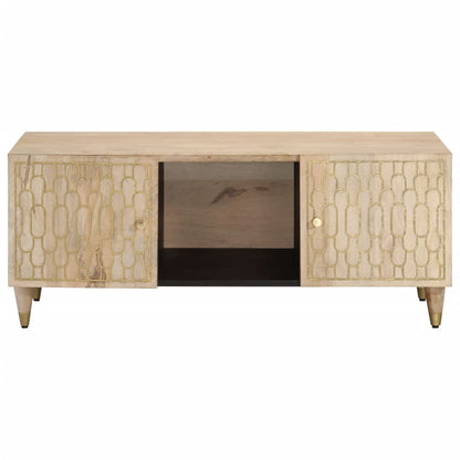 Tavolino da Salotto 100x54x40 cm in Legno Massello di Mango | homemem39