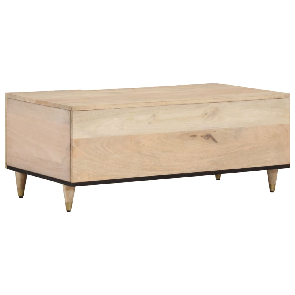 Tavolino da Salotto 100x54x40 cm in Legno Massello di Mango | homemem39